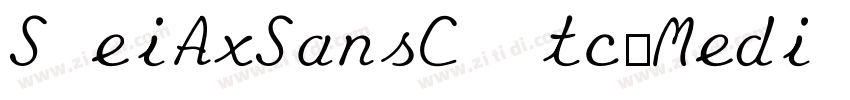 SweiAxSansCJKtc Medi字体转换